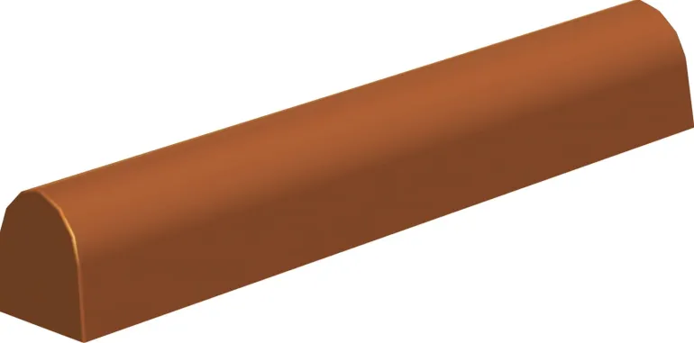 Moule à bûche demi-ronde (x 6) long 25 cm larg 8 cm
