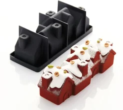 Moule à bûche silicone Chalet 25 x 8 cm Pavoni