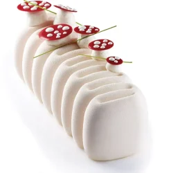Moule à bûche silicone Crème 25 x 8,4 cm Pavoni