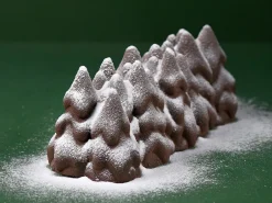 Moule à bûche silicone Fôret de Sapins 25 x 9 cm Pavoni