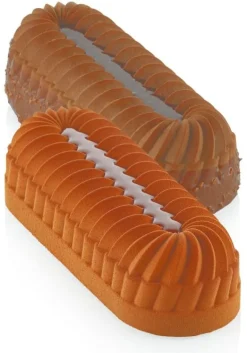 Moule à bûche silicone Plein Coeur 23,6 x 8 cm Silikomart