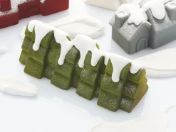 Moule à bûche silicone Sapin 25 x 8 cm Pavoni