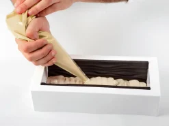 Moule à bûche silicone Tapis faux bois 25 x 9 cm Silikomart