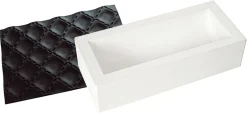 Moule à bûche silicone Tapis matelassé 25 x 9 cm Silikomart
