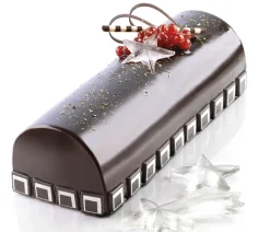 Moule à bûche silicone 25 x 9 cm Silikomart