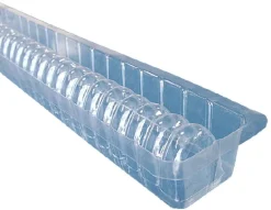 Moule à bûchettes annelées long 50,9 cm 4,9 x 4 cm (x 12)
