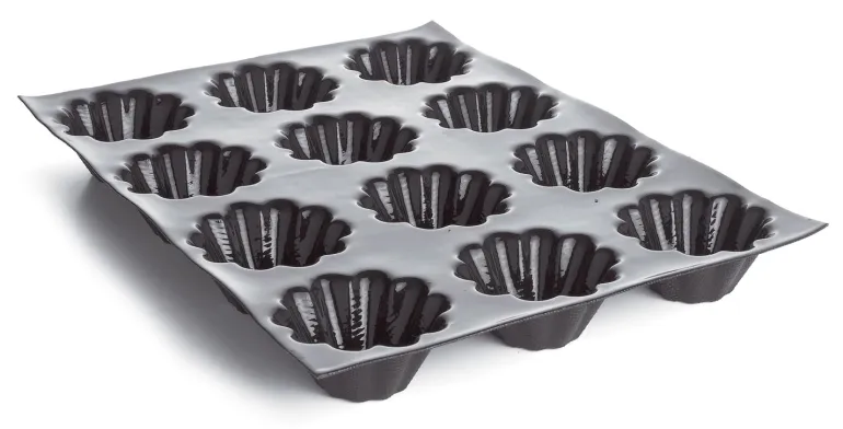 Moule briochettes cannelées 60 x 40 cm Ø 6,2 cm (24 empreintes) Flexipan