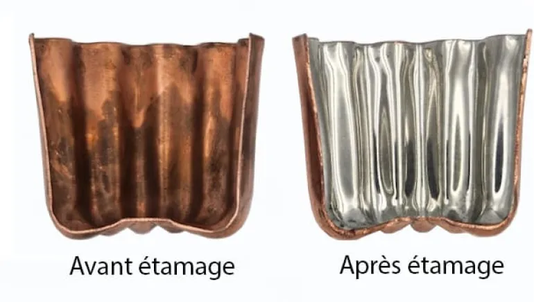 Moule à cannelé en cuivre Ø 3,5 cm