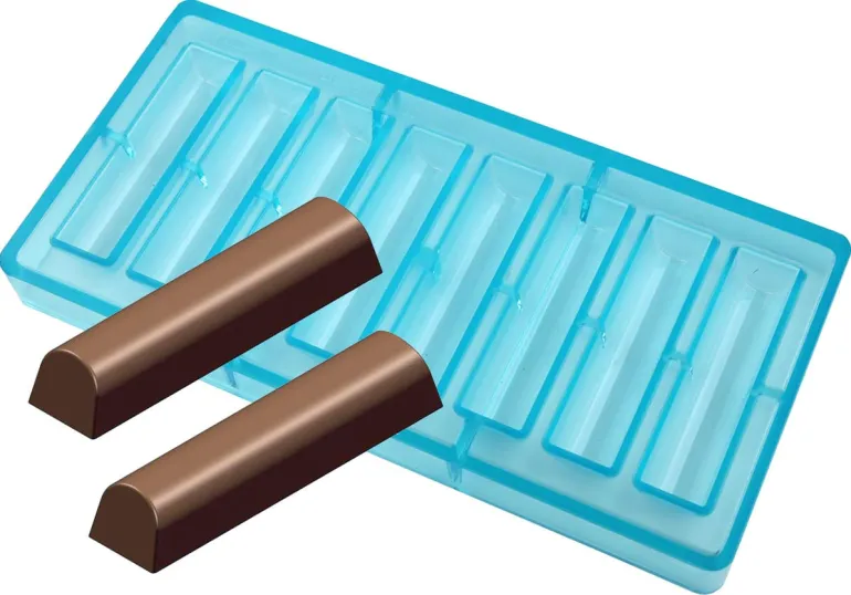 Moule chocolat 8 barres arrondies