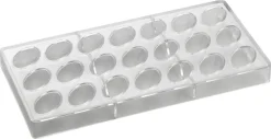 Moule chocolat bonbons ovale 21 empreintes Pavoni