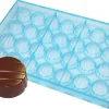 Moule chocolat 28 bonbons striés