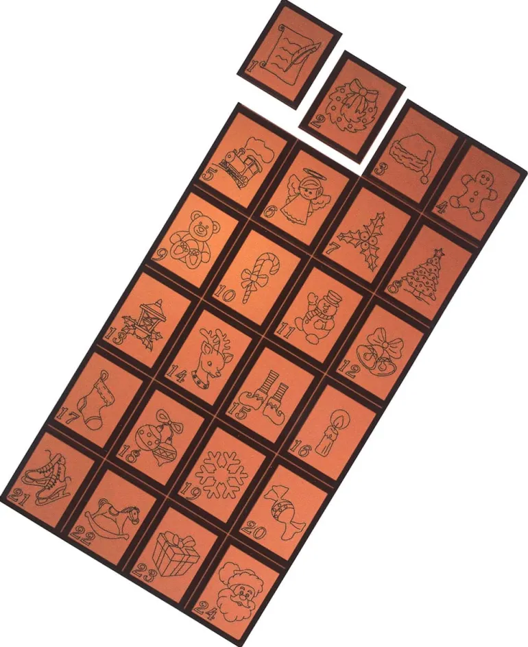 Moule chocolat calendrier de l'Avent