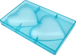 Moule chocolat 2 coeurs 14 x 13 cm