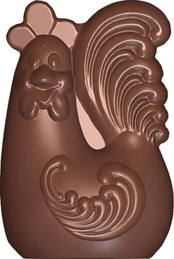 Moule chocolat coq moderne