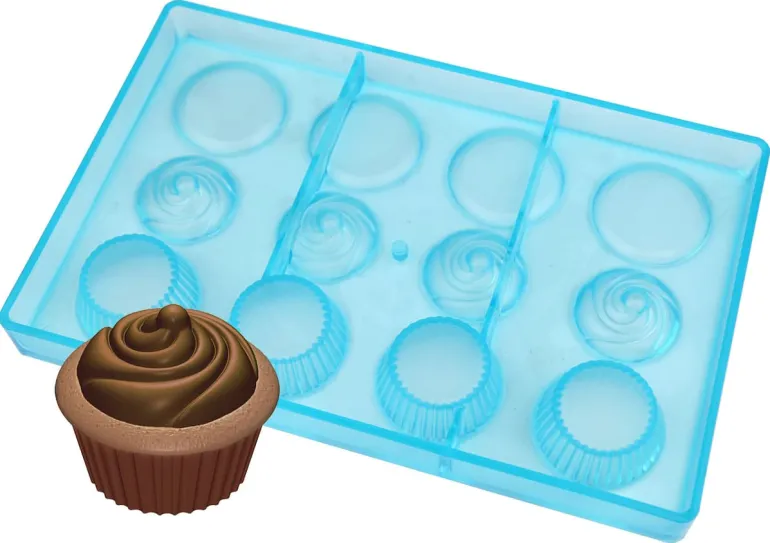 Moule chocolat 4 cupcakes