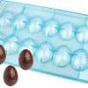 Moule chocolat demi-oeuf craquelé 14 empreintes