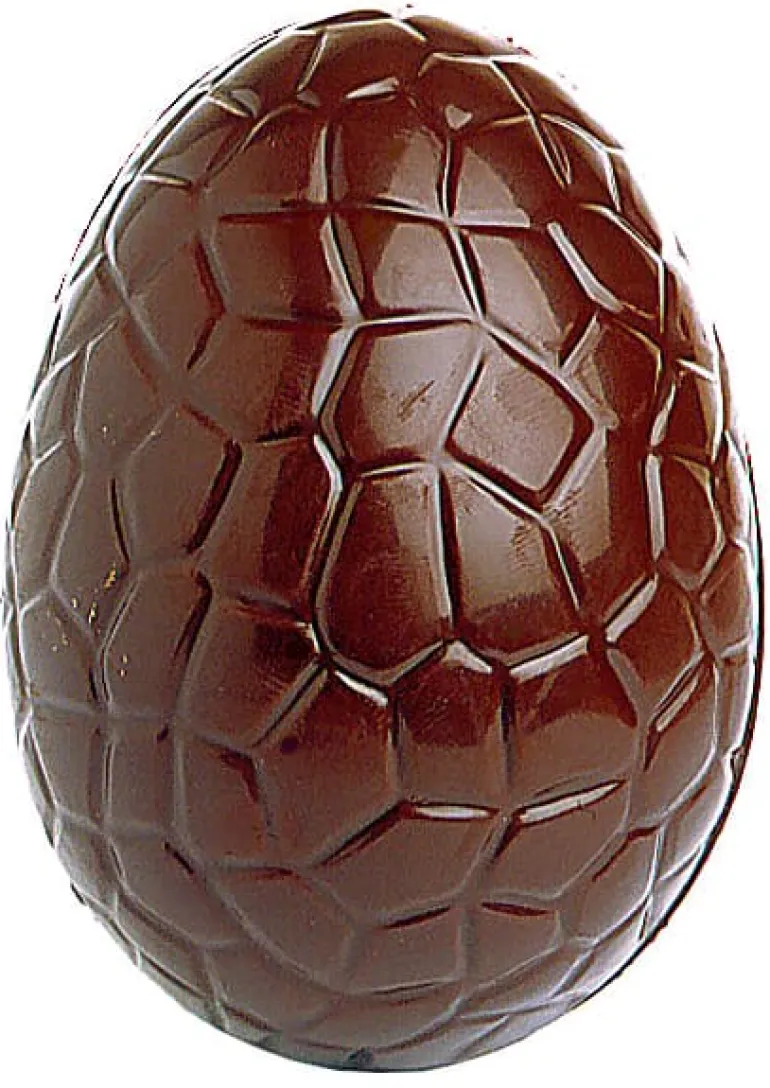 Moule chocolat demi-oeuf craquelé 14 empreintes
