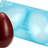 Moule chocolat demi-oeuf lisse 2 empreintes 20 x 14,3 cm