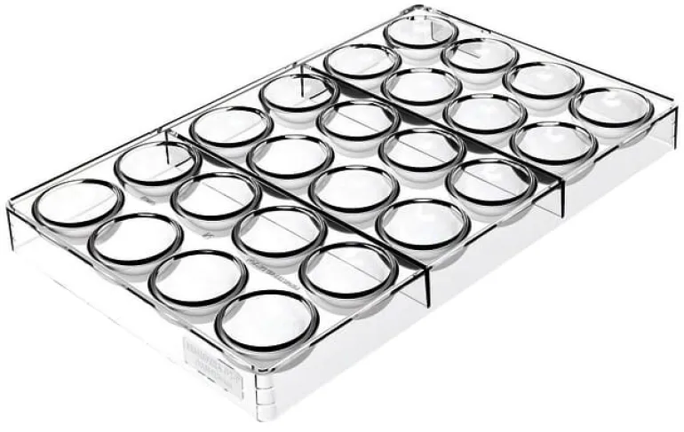 Moule chocolat 24 demi-sphères Ø 3,1 cm