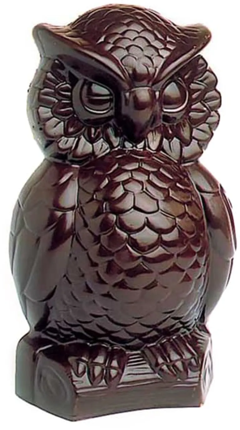 Moule chocolat double hibou 17 cm