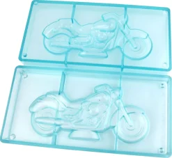 Moule chocolat double moto 3D