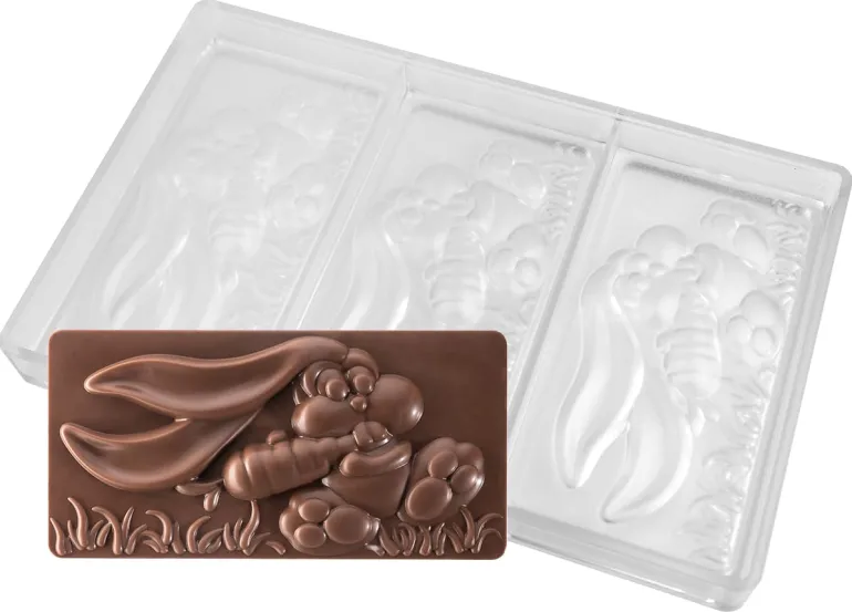 Moule chocolat Easter Bunny 3 tablettes Pavoni