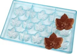 Moule chocolat 15 feuilles d'érable