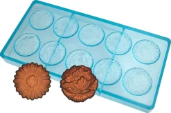 Moule chocolat 2 fleurs