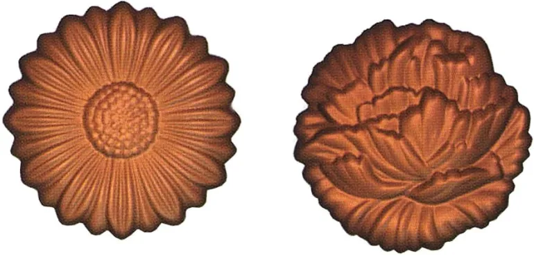 Moule chocolat 2 fleurs