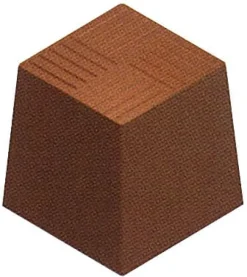 Moule chocolat forme cube strié