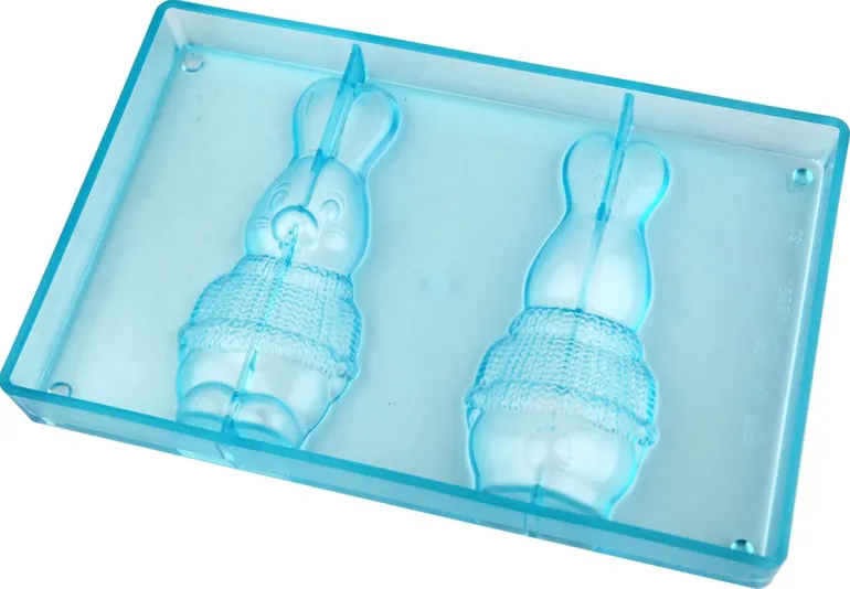 Moule chocolat Lapin en tricot