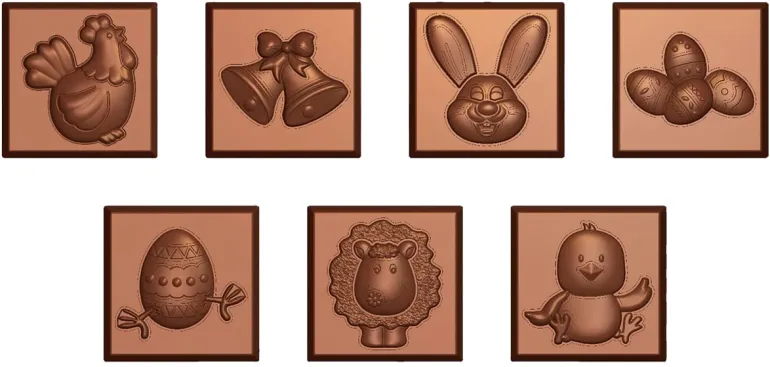 Moule chocolat napolitains de Pâques