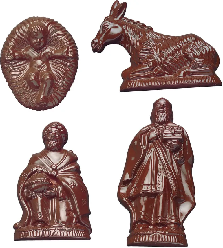 Moule chocolat 4 personnages de la crèche
