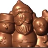Moule chocolat Père Noël bonhomme de neige et renne