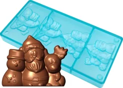Moule chocolat Père Noël bonhomme de neige et renne