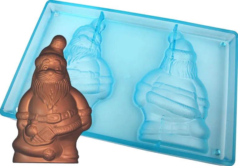 Moule chocolat Père Noël et ses cadeaux