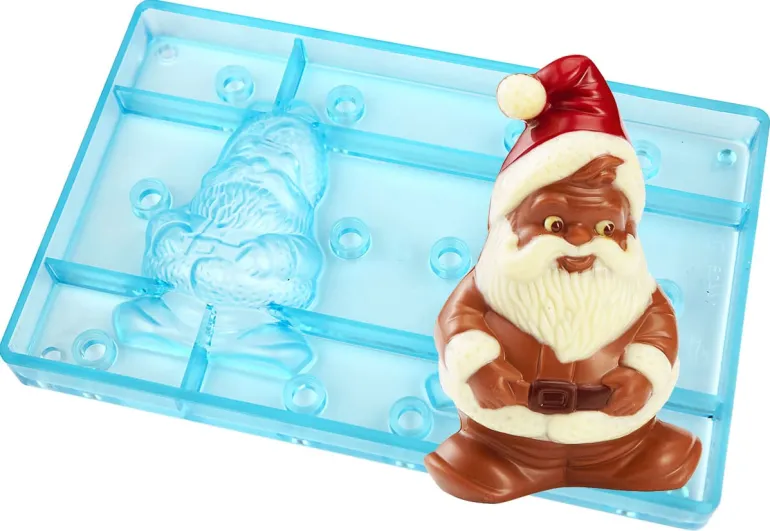 Moule chocolat Père Noël nain de jardin