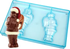 Moule chocolat Père Noël portant sa hotte