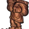 Moule chocolat Père Noël sur ses skis