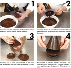 Moule chocolat sapin de Noël Cône Pavoni