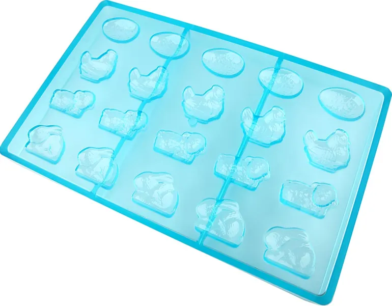 Moule chocolat 20 sujets de Pâques
