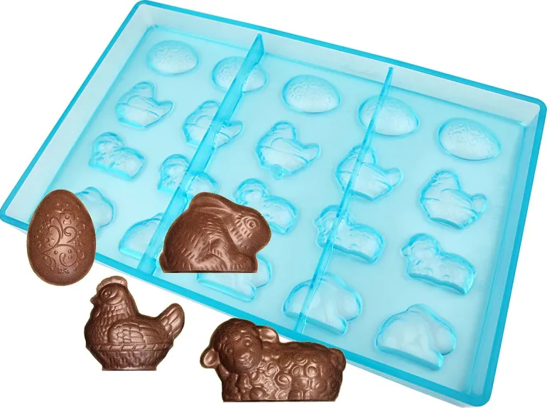 Moule chocolat 20 sujets de Pâques
