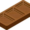 Moule chocolat tablette creuse