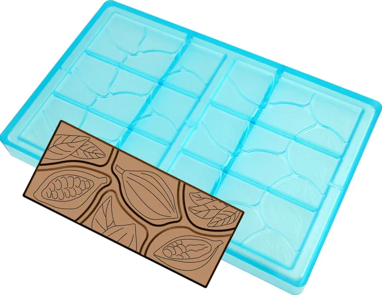 Moule chocolat 6 tablettes cabosse