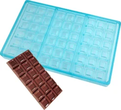 Moule chocolat 3 tablettes creuses
