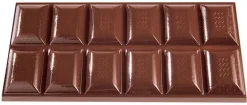 Moule chocolat 3 tablettes décor