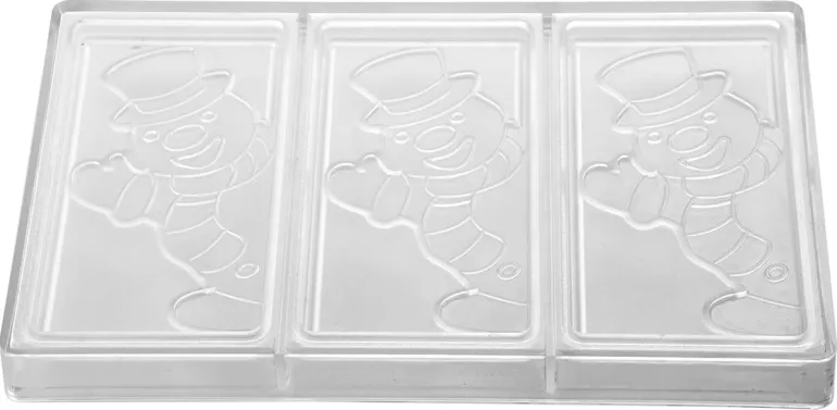 Moule chocolat Xmas Snowman 3 tablettes Pavoni