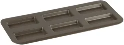 Moule financier anti-adhérent 6 empreintes 38 x 18 cm Gobel