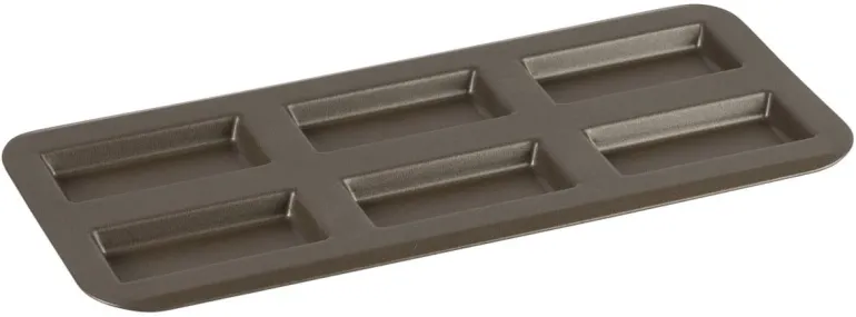 Moule financier anti-adhérent 6 empreintes 38 x 18 cm Gobel