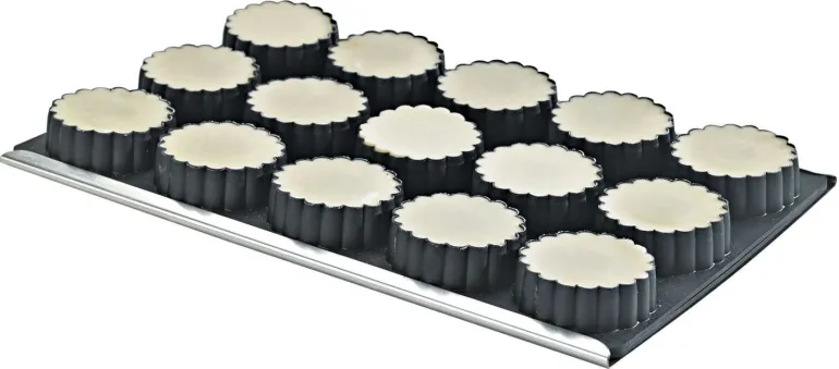 Moule Kali 15 tartelettes cannelées creuses Mallard Ferrière